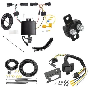 118779 85343 20506 7012A Tekonsha Trailer Hitch 7 Way RV Wiring Kit 19-22 Jeep Cherokee Plug Prong Pin Brake Control Ready 19 20 21 22 2019 2020 2021 2022 Trailer Hitch 7 Way RV Wiring Kit For 19-23 Jeep Cherokee Plug Prong Pin Brake Control Ready