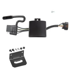 Trailer Wiring and Bracket For 20-22 KIA Telluride Hyundai Palisade Santa Cruz 20-23 Santa Fe Except XL Models 22-25 Tucson Except N Line Carnival 21-23 Sorento Plug & Play 4-Flat Harness