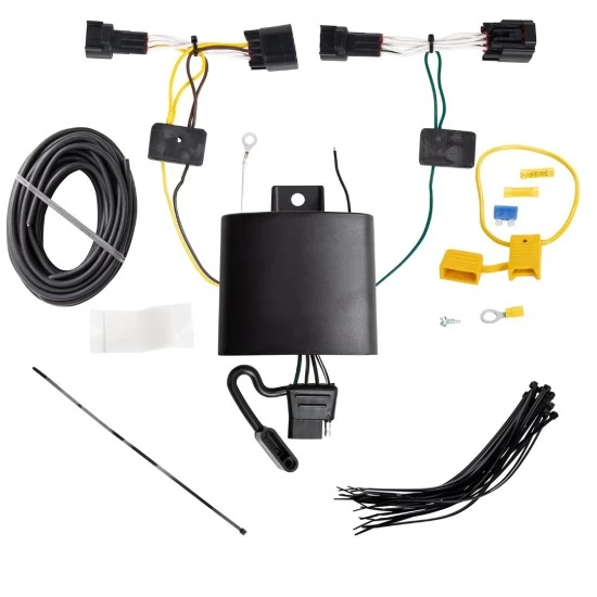 Trailer Wiring and Bracket w/ Light Tester For 18-23 Jaguar E-Pace Plug & Play 4-Flat Harness