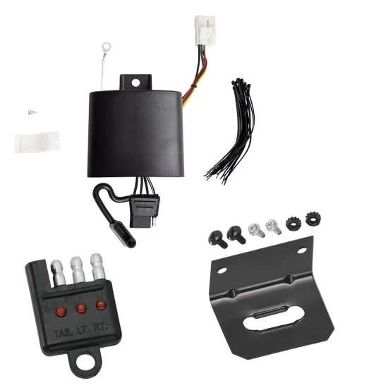 Trailer Wiring and Bracket w/ Light Tester For 19-27 Subaru Ascent Plug & Play 4-Flat Harness