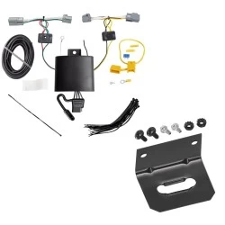 Trailer Wiring and Bracket For 19-26 Volvo XC40 19-24 XC40 Recharge 22-24 C40 Recharge 25-26 EX40 Plug & Play 4-Flat Harness