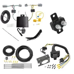 Trailer Hitch 7 Way RV Wiring Kit For 19-26 Volvo XC40 19-24 XC40 Recharge 22-24 C40 Recharge 25-26 EX40 Plug Prong Pin Brake Control Ready