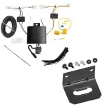 Trailer Wiring and Bracket For 18-23 KIA Rio Sedan Plug & Play 4-Flat Harness