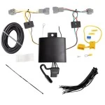 Trailer Wiring and Bracket For 18-25 Nissan Kicks Plug & Play 4-Flat Harness