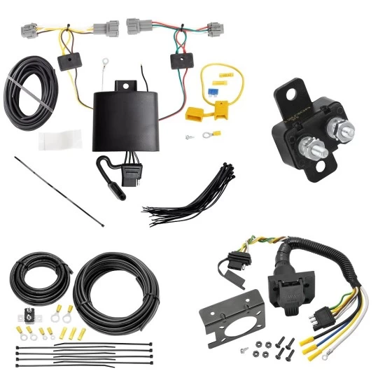 Trailer Hitch 7 Way RV Wiring Kit For 18-25 Nissan Kicks Plug Prong Pin Brake Control Ready