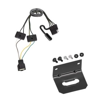 Trailer Wiring and Bracket For 24-27 Chevy Blazer EV Equinox EV 19-26 Cadillac XT4 23-26 LYRIQ Plug & Play 4-Flat Harness