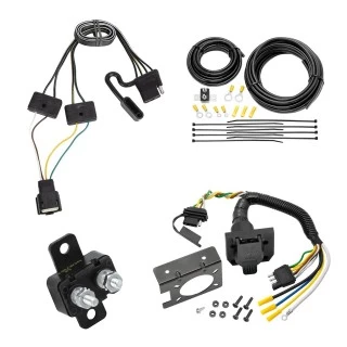 Trailer Hitch 7 Way RV Wiring Kit For 24-27 Chevy Blazer EV Equinox EV 19-26 Cadillac XT4 23-26 LYRIQ Plug Prong Pin Brake Control Ready