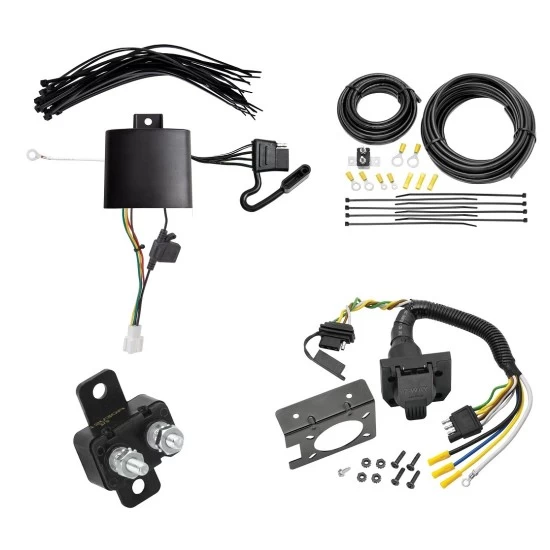 Trailer Hitch 7 Way RV Wiring Kit For 19-26 Acura RDX w/ +12V Power Provision Plug Prong Pin Brake Control Ready