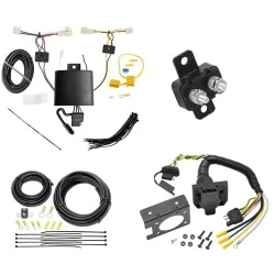 Trailer Hitch 7 Way RV Wiring Kit For 19-25 Toyota RAV4 21-25 Prime Plug Prong Pin Brake Control Ready