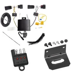 Trailer Wiring and Bracket w/ Light Tester For 19-23 Lincoln Nautilus Plug & Play 4-Flat Harness