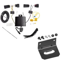 Trailer Wiring and Bracket For 19-23 Lincoln Nautilus Plug & Play 4-Flat Harness