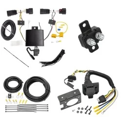 Trailer Hitch 7 Way RV Wiring Kit For 19-23 Lincoln Nautilus Plug Prong Pin Brake Control Ready