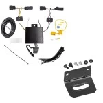 Trailer Wiring and Bracket For 19-24 Ford Edge Titanium ST Plug & Play 4-Flat Harness