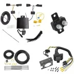 Trailer Hitch 7 Way RV Wiring Kit For 19-24 Ford Edge Titanium ST Plug Prong Pin Brake Control Ready