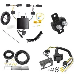 Trailer Hitch 7 Way RV Wiring Kit For 19-24 Ford Edge Titanium ST Plug Prong Pin Brake Control Ready