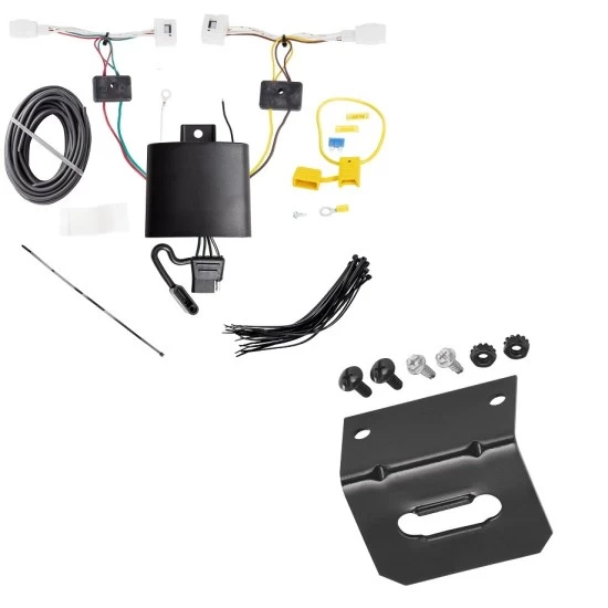 Trailer Wiring and Bracket For 19-26 Mazda 3 Plug & Play 4-Flat Harness