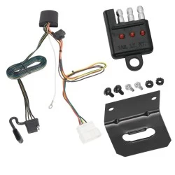 Trailer Wiring and Bracket w/ Light Tester For 19-25 Honda Passport Plug & Play 4-Flat Harness