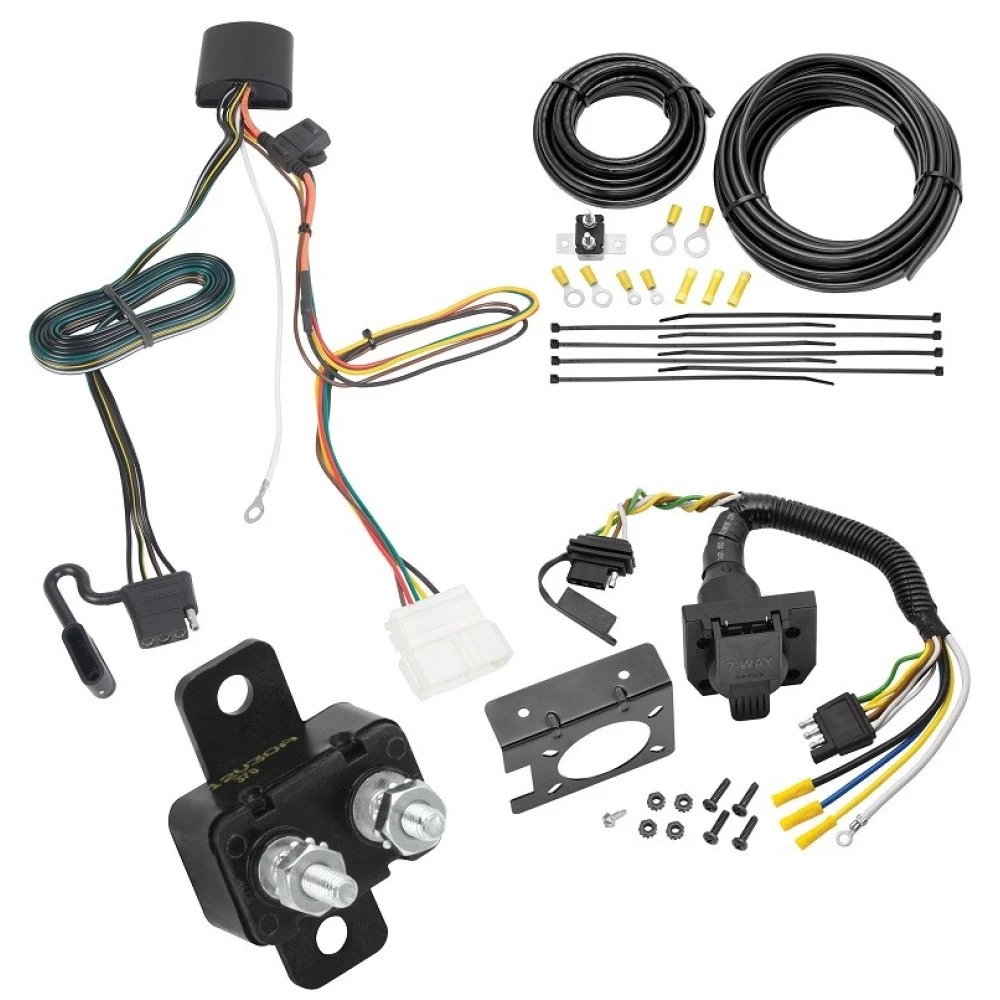 Trailer Hitch 7 Way RV Wiring Kit For 19-24 Honda Passport Plug Prong Pin Brake Control Ready