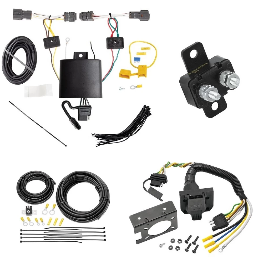 Trailer Hitch 7 Way RV Wiring Kit For 20-25 KIA Soul w/o LED Taillights Plug Prong Pin Brake Control Ready