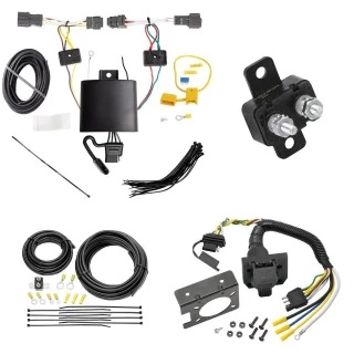Trailer Hitch 7 Way RV Wiring Kit For 20-25 KIA Soul w/o LED Taillights Plug Prong Pin Brake Control Ready