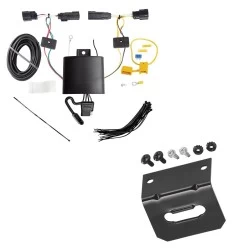 Trailer Wiring and Bracket For 20-22 Ford Escape Plug & Play 4-Flat Harness