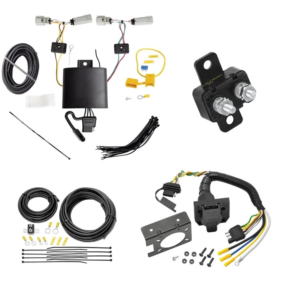 Trailer Hitch 7 Way RV Wiring Kit For 20-27 Lincoln Aviator Plug Prong Pin Brake Control Ready