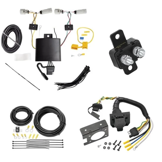 Trailer Hitch 7 Way RV Wiring Kit For 20-27 Lincoln Aviator Plug Prong Pin Brake Control Ready
