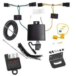 Trailer Wiring Harness Kit and Bracket w/ Light Tester For 20-25 Hyundai Venue Plug & Play