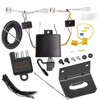 Trailer Wiring and Bracket w/ Light Tester For 20-27 Mazda CX-30 Plug & Play 4-Flat Harness