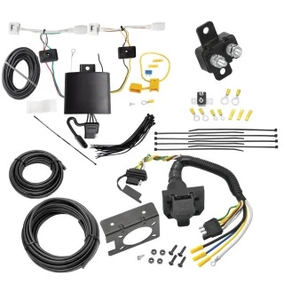 Trailer Hitch 7 Way RV Wiring Kit For 20-24 Mazda CX-30 Plug Prong Pin Brake Control Ready