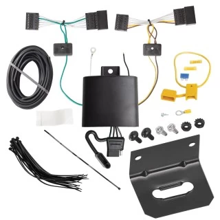 Trailer Wiring and Bracket For 18-21 BMW X3 Plug & Play 4-Flat Harness