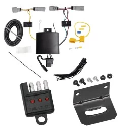 Trailer Wiring and Bracket w/ Light Tester For 21-27 Chevy Trailblazer w/o LED Taillights Plug & Play 4-Flat Harness