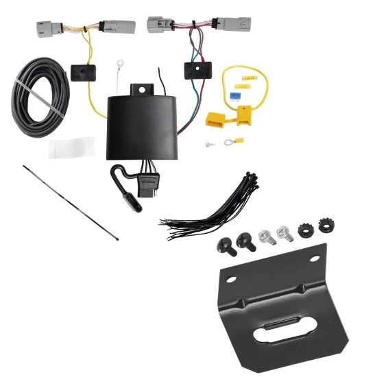 Trailer Wiring and Bracket For 21-27 Chevy Trailblazer w/o LED Taillights Plug & Play 4-Flat Harness