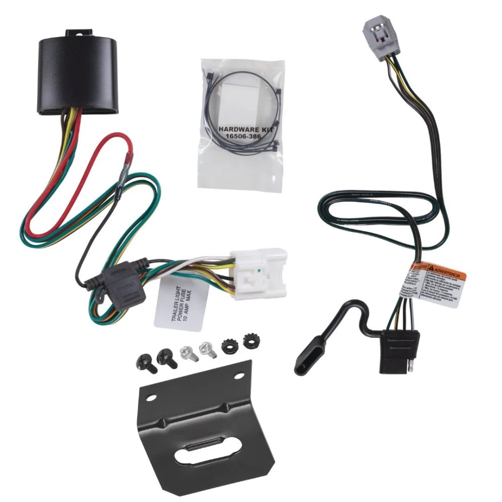 Trailer Wiring and Bracket For 20-26 Toyota Highlander 24-27 Grand Highlander Lexus TX350 TX500h TX550h+ Plug & Play 4-Flat Harness