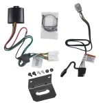 Trailer Wiring and Bracket For 20-26 Toyota Highlander 24-27 Grand Highlander Lexus TX350 TX500h TX550h+ Plug & Play 4-Flat Harness