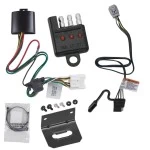Trailer Wiring and Bracket w/ Light Tester For 20-26 Toyota Highlander 24-27 Grand Highlander Lexus TX350 TX500h TX550h+ Plug & Play 4-Flat Harness