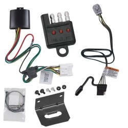 Trailer Wiring and Bracket w/ Light Tester For 20-26 Toyota Highlander 24-27 Grand Highlander Lexus TX350 TX500h TX550h+ Plug & Play 4-Flat Harness