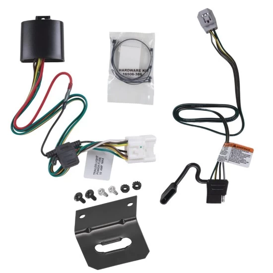 Trailer Wiring and Bracket For 20-26 Toyota Highlander 24-27 Grand Highlander Lexus TX350 TX500h TX550h+ Plug & Play 4-Flat Harness