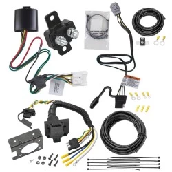Trailer Hitch 7 Way RV Wiring Kit For 20-26 Toyota Highlander 24-27 Grand Highlander Lexus TX350 TX500h TX550h+ Plug Prong Pin Brake Control Ready