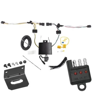 Trailer Wiring Harness Kit and Bracket w/ Light Tester For 21-26 KIA Seltos Plug & Play