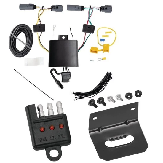 Trailer Wiring and Bracket w/ Light Tester For 20-27 Buick Encore GX w/o LED Taillights Plug & Play 4-Flat Harness