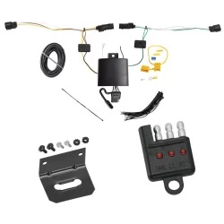 Trailer Wiring Harness Kit and Bracket w/ Light Tester For 21-26 Chrysler Pacifica Plug & Play