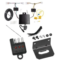 Trailer Wiring and Bracket w/ Light Tester For 21-26 KIA K5 Plug & Play 4-Flat Harness