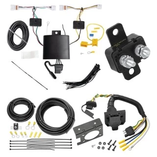 Trailer Hitch 7 Way RV Wiring Kit For 21-24 KIA K5 Plug Prong Pin Brake Control Ready