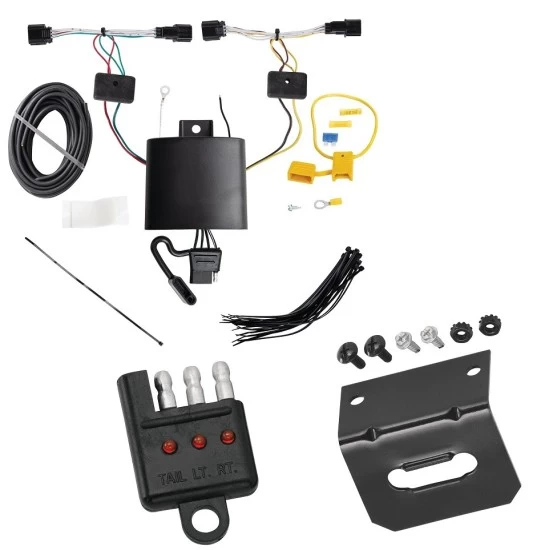 Plug and Play T-One Wiring Harness Connector 4-Flat Mounting Bracket 4-Flat Car End Tester w/ LED Display 118838 118144 20114 Tekonsha Trailer Wiring and Bracket Light Tester 21-22 KIA Sorento Plug Play 4-Flat Harness 21 22 2021 2022 Trailer Wiring and Bracket w/ Light Tester For 21-23 KIA Sorento Plug & Play 4-Flat Harness