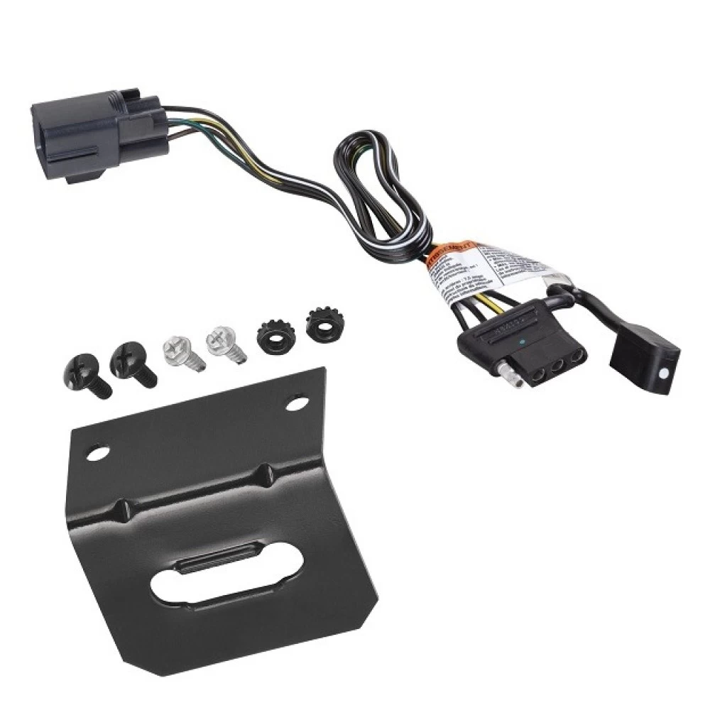 Trailer Wiring and Bracket For 21-23 Buick Envision w/ OEM Trailer Connector Plug & Play 4-Flat Harness