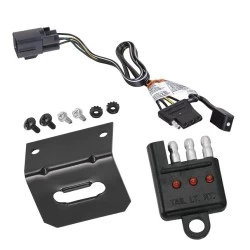 Trailer Wiring and Bracket w/ Light Tester For 21-23 Buick Envision w/ OEM Trailer Connector Plug & Play 4-Flat Harness