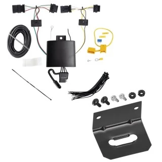 Trailer Wiring and Bracket For 20-22 BMW X1 Plug & Play 4-Flat Harness