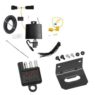 Trailer Wiring and Bracket w/ Light Tester For 22-23 Chevy Bolt EUV Plug & Play 4-Flat Harness