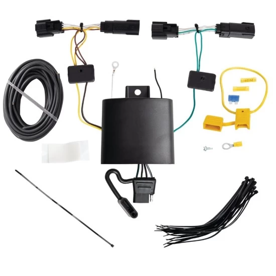 Trailer Wiring and Bracket w/ Light Tester For 21-27 Jeep Grand Cherokee L 23-27 Grand Cherokee 2022 WL New Body Plug & Play 4-Flat Harness